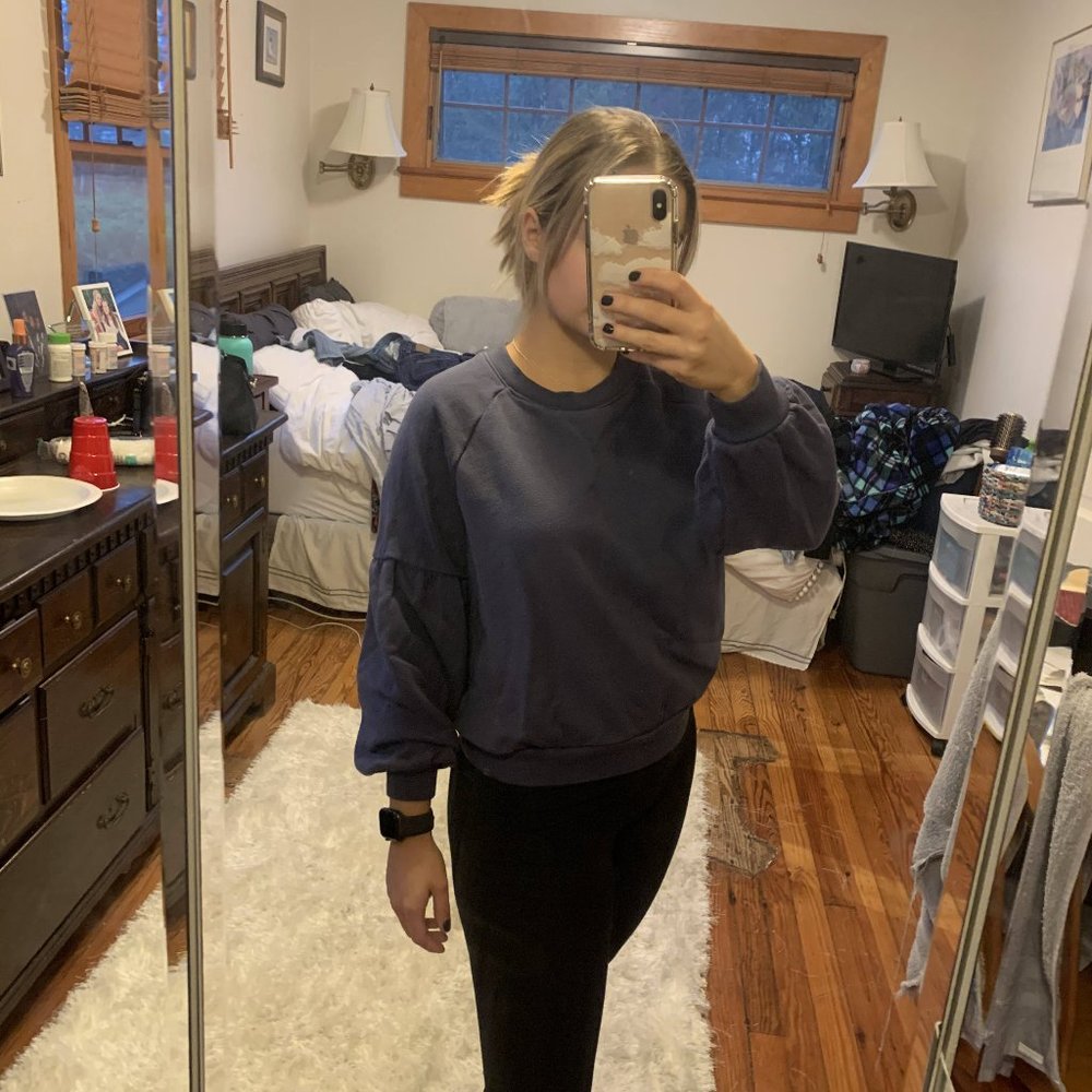 Blue long sleeve Aerie Top